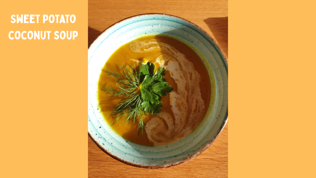 vegan sweet potato coconut soup
