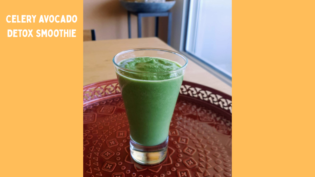 celery avocado detox smoothie